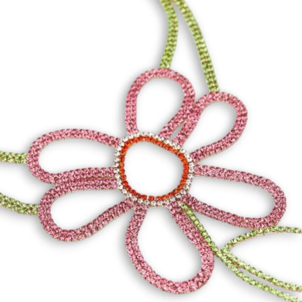 ZARA Multicolor Floral Necklace - Picture 4 of 14